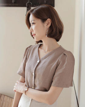 주엔 *blouse [린넨34% 소재로 제작되었습니다]
